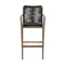 Armen Living Nabila Outdoor Light Eucalyptus Wood and Charcoal Rope Counter and Bar Height Stool 840254333444 - alternate 4